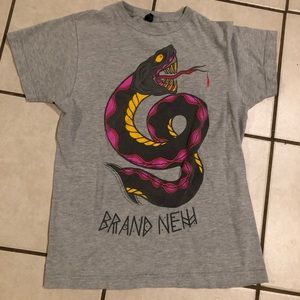 Grey Brand New Band Tee, size XS in Mens
